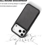 ONETOP Compatible with iPhone 17 Pro Max Wallet Case with Card Holder, PU Leather Kickstand Card Slots Case, Double Magnetic Clasp and Durable Shockproof Cover 6.9 Inch (Black) - Image 6