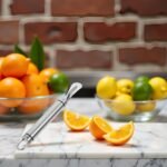 Silver Stainless Steel Orange Peeler | Easy to Peel | Long Handle Orange Citrus Peeler Tool | Triangular-Blade & Zigzag-Shovel Gadget Graters,and Slicers - Image 7