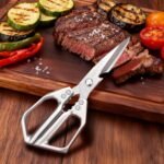 Professional Kitchen Scissors,Heavy Duty Multi-Purpose Food Cooking Shears for Jointing Chicken,Cutting Herbs,Opening Packages - Dishwasher Safe with Bottle Opener - Image 8