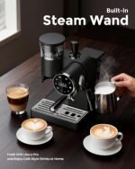 20 Bar Espresso Machine | LED Screen Touch Control | 6 Level Adjustable Grinder | Drip Coffee & Cold Brew, Milk Frother, Assisted Tamper & Built-In Accessory Storage Box | 50oz Tank - Image 5