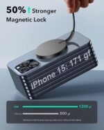 ESR for MagSafe Charger 15W Wireless Charger for iPhone 17/16/15/14/13/12 Apple Magnetic Charging Pad for AirPods 4/3/Pro/Pro 2 Galaxy S25 Series with Dual USB C Ports, Black - Image 4