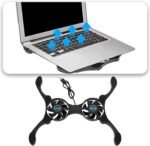 2Pcs Laptop Cooling Mat Mini USB Fan Dual USB Cooling Fan Pad Portable Laptop Cooler for 7-15 Inch Laptop 19x8.7cm/32.5x13cm Line Length 37cm - Image 3