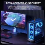 Panda Wireless® PAU0F AXE3000 Tri Band (2.4/5 / 6 GHz) WiFi 6E USB 3.0 Adapter - Windows 10/11, Zorin, MX Linux, EndeavourOS, Mint, Ubuntu, Manjaro, openSUSE, Fedora, Kali and Raspbian - Image 5