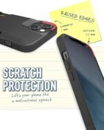 Smartish® iPhone 13 Wallet Case - Wallet Slayer Vol. 1 [Slim + Protective] Credit Card Holder - Drop Tested Hidden Card Slot Cover Compatible with Apple iPhone 13 - Black Tie Affair - Image 4