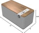 Klipsch The One Plus Premium Bluetooth Speaker System with Two 2.25” Full Range Drivers, 4.5” Woofer, Bluetooth 5.3 with Up to 40 ft. of Distance, Walnut - Image 4