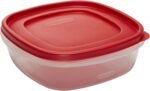 Rubbermaid Easy Find Lids Food Storage Container, 9 Cup, Racer Red - Image 4