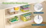 EVERIE Extendable 3-Tier Holder for Heavy Items, Jars, Bottles, Cans, Plastic Bags, Wrap, Foil, Snack and Box for Kitchen,Counter, Cabinets, 11'' to 16.7'' Wide (11“ - 16.7” Wide, Piece, 1) - Image 5