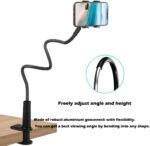 Selfdee Phone Holder for Bed, Gooseneck Clip Adjustable Phone Stand - Universal 360 Flexible Mount for Bedside headboard Lazy Long Arm Clamp Bracket (Style 1) - Image 4