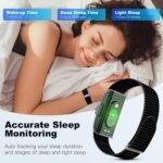 Sleep & Fitness Tracker Wristband for Women Men,Waterproof Activity Tracker-6 - Image 4