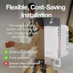 Intermatic Smart Wi-Fi Switch – Matter Certified, Compatible with Alexa, Google Home & Siri, Single-Pole & 3-Way Compatible - Automate Lights & Motor Loads, 2.4 GHz Wi-Fi Only, No Hub Required - Image 5