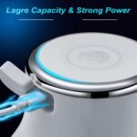 Garlic Chopper, Mini Food Processor, USB Rechargeable Mini Chopper, Powerful Garlic Crusher, Blender to Vegetable, Wireless Vegetable Chopper for Ginger, Chili, Fruit, Meat, etc（250ML） - Image 4