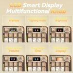 SOLAKAKA A99 Pro Mechanical Keyboard with LCD Screen & Metal Knob, Wireless Gaming Keyboard with BT5.0/2.4GHz/USB-C, Hot Swappable Creamy Keyboard, Gasket Structure, RGB Backlit, for Win/Mac - Image 5