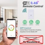 MAXKOSKO 2Pcs WiFi Smart Thermostat for Electric Floor Warming System with Touchscreen LED Display 120V/240V, Easy Connection & Energy Saving Home Programmable Thermostat White - Image 3