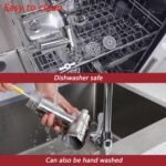 KINGEAGLE Food Grinder Attachment for KitchenAid Mixers,Stainless Steel Dishwasher Safe Meat Mincer Accessories Set Included 3 Sausage Stuffer Tubes - Image 5