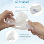 Wearable Urine Collection Bag External Catheter for Women, Reusable Portable Silicone Urinal with 1000ml and 2000ml Urine Catheter Bags,Blue - Image 4