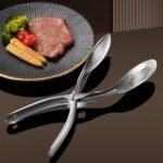 Kitchen Metal Tongs, Heat-Resistant 600°C Stainless Steel Cooking Tongs, Perfect for Food, Steak,Bread,Pizza,Salads and BBQ,Stable Clamping and Flipping Performance. - Image 3
