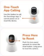 Sensforge 2.5K Indoor Pan-Tilt Dome Security Camera, AI Human & Pet Detection, 360° Coverage, Two-Way Audio, Dual-Band Wi-Fi (2.4G/5G), 64GB SD Card Included, No Monthly Fees (1, White) - Image 5