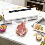 Food vacuum sealer, 75 kPa ，Compact Vacuum Sealer, equipped with a digital timer, Dry/Wet,sealing, including 20 Vacuum Sealer Bags, The chef's ideal food saver - Image 3