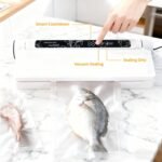 Food vacuum sealer, 75 kPa ，Compact Vacuum Sealer, equipped with a digital timer, Dry/Wet,sealing, including 20 Vacuum Sealer Bags, The chef's ideal food saver - Image 4