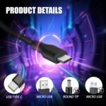 65W 45W USB C Laptop Charger Compatible with Lenovo Chromebook/Thinkpad/Yoga ADLX65YDC2A Computer Charger USB Type C AC Power Adapter - Image 4