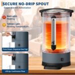 Commercial 100-Cup Stainless Steel Coffee Urn, 12L / 3.2 Gal Electric Coffee Maker with Double-Wall Insulation, Hot Beverage Dispenser for Events, Catering & Buffets - Image 5