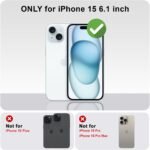 Yeddabox for iPhone 15 Case Cute Striped Phone Case Soft TPU Slim Shockproof Phone Cover for Women Girls, Pink - Image 3