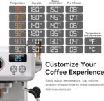 HIBREW H10Plus - Programmable Espresso Machine - 58mm Portafilter in Stainless Steel - Temperature & Cup Volume Adjustable at will - With Intelligent Display Screen & Pressure Gauge. - Image 3