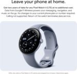 Google Pixel Watch 4 (41mm) - Android Smartwatch - Heart Rate and Sleep Tracking - 30-Hour Battery - Fitness Tracking - Google AI - Matte Black Aluminum Case - Obsidian Active Band - LTE (2025 Model) - Image 4