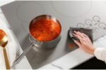 Monogram ZHU36RST 36 Inch Wide 5 Burner Induction Cooktop with Glide Touch Controls and Built-In WiFi - Silver - Image 5