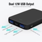 VANYUST S22 Portable Charger, Mini Colorful Power Bank, 5000mAh External Battery Pack Compatible with iPhone 15/14/13/12/11/X All Series and Android Phone - Image 4