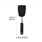OXO Good Grips Small Silicone Flexible Turner Black - Image 5