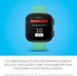 Garmin Bounce™, Kids Smartwatch, Two-Way Text and Voice Messaging, Location Tracking, Green Burst - Image 5