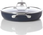 Calphalon® Premier Ceramic Nonstick 12" Frying Pan with Lid, Midnight Blue - Image 4