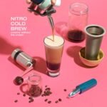 1L Nitro Coffee Maker, Aluminum Nitro Cold Brew Coffee Maker with Special Nitro Diffuser Nozzle & Cold Brew Maker with Cold Brew Mason Jar, 1 Quart/1L - Image 6