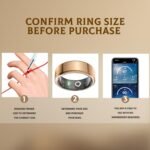 Smart Ring for Women & Men- Health Fitness Tracker with HRV/Sleep Monitoring/Step Counter/Calorie&Distance Tracking, 7-Day Battery，Remote Photo,Menstrual Cycle (Silver, #9) - Image 6