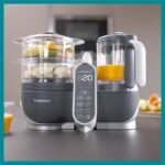 Babymoov Duo Meal Station Grey: Multi-Speed Baby Food Maker Steamer and Puree Blender, Baby Food Processor that warms & defrosts (Nutritionist Approved) - Image 3