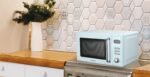 Emerson MWR7020BL Retro Compact Countertop Microwave Oven with Button Control, LED Display, 700W 5 Power Levels, 8 Auto Menus, Glass Turntable and Child Safe Lock, 0.7, Thunderbird Blue - Image 4