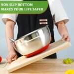 Mixing Bowls with Lids Set,10pcs Stainless Steel Mixing Bowls with Graters and Egg Whisk &Non-Slip Bottoms Food Prep Nesting Bowls for Baking, Cooking, Meal Storage(1.2QT-5.5QT) - Image 3