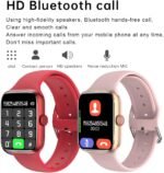 Smart Watch for Men Women Compatible Android iOS iPhone, 2.09" Touch Screen Fitness Tracker Smartwatch with Call/SMS/Sleep Monitor/Pedometer Two Sport Bands (Pink) - Image 3
