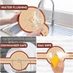 Silicone Sourdough Bread Sling Mat for Dutch Oven, 2 Pack Non-Stick & Easy Clean Reusable sourdough mat, Easy and Stable to Transfer Sourdough Bread, Round - Image 3