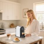CHULUX Mini Espresso Machine for Nespresso Pod, 20 Bar Single Serve Coffee Maker, 1400W, White - Image 3