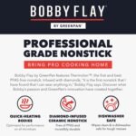 GreenPan x Bobby Flay 8" Nonstick Frying Pan Skillet, PFAS-Free Diamond Ceramic, Induction Suitable, Stay-Cool Silicone Handle, Easy Clean Dishwasher & Oven Safe, Egg & Omelet Pan, Cream - Image 5