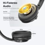 MIDOLA Wired Headphones Over-Ear Hi-Fi Sound with Microphone Adjustable Foldable, 1.5M Cord & 3.5mm Jack, Lightweight Headset for Kids Adults PC iPad Laptop Black - Image 4
