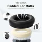 MIDOLA Wired Headphones Over-Ear Hi-Fi Sound with Microphone Adjustable Foldable, 1.5M Cord & 3.5mm Jack, Lightweight Headset for Kids Adults PC iPad Laptop Black - Image 5