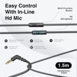 MIDOLA Wired Headphones Over-Ear Hi-Fi Sound with Microphone Adjustable Foldable, 1.5M Cord & 3.5mm Jack, Lightweight Headset for Kids Adults PC iPad Laptop Black - Image 6