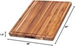Teakhaus Cutting Board - Extra Large (XL) Wood Cutting Board with Juice Groove - Holiday Gift Ideas for Men and Women - Gift-Ready, Reversible, Edge Grain Wood, Knife Friendly - FSC Certified - Image 6