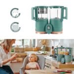 Babymoov Duo Meal Glass Exclusive Bundle - Eco-Friendly Baby Food Maker with Non-Toxic Steamer & Blender, Stainless Steel Basket, XL Capacity (Set of 4 Containers Included) - Image 5