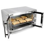 MegaChef 26.4 Quart French Door Multi-Function Stainless Steel Electric Toaster Oven with Temperature & Timer Control and Broil, Bake & Toast Functions - Image 3
