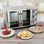 MegaChef 26.4 Quart French Door Multi-Function Stainless Steel Electric Toaster Oven with Temperature & Timer Control and Broil, Bake & Toast Functions - Image 6
