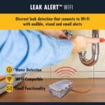 Zircon Leak Alert WiFi- 2 Pack - Smart Electronic Water Detector Alarm with Email, Audio and Visual Alerts - Batteries Included, (72336) White - Image 3